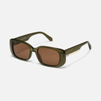 Quay Karma Sunglasses (Olive Frame/ Brown Lenses)