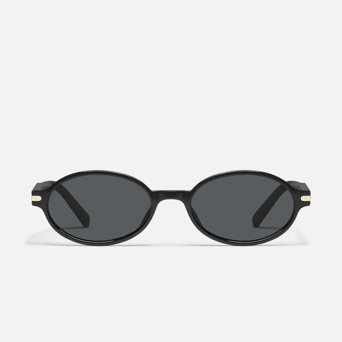 Quay Nevermind Sunglasses (Black Frame / Smoke Lens) Main image