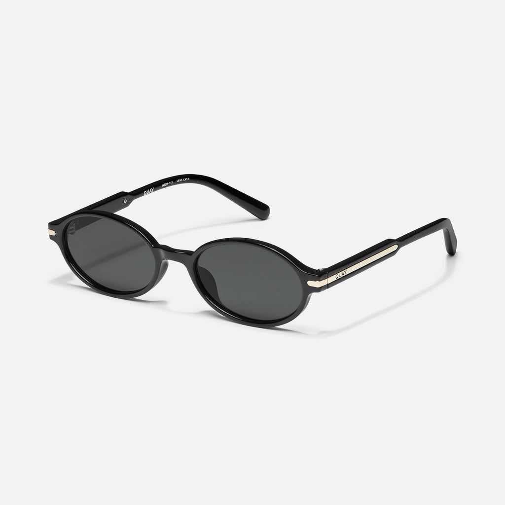 Quay Nevermind Sunglasses (Black Frame / Smoke Lens)