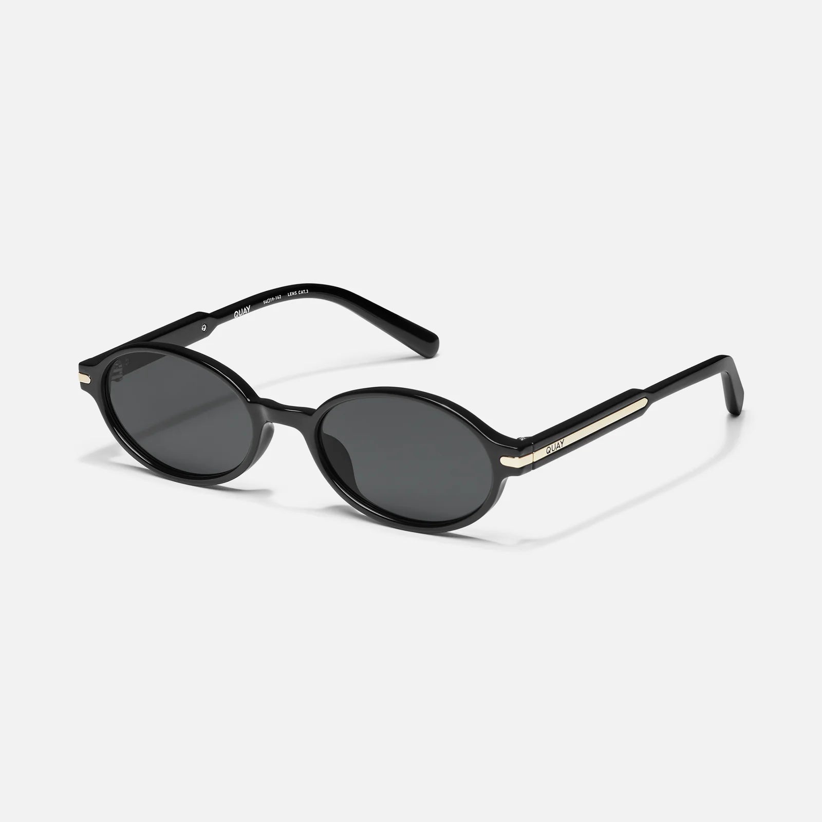 Quay Nevermind Sunglasses (Black Frame / Smoke Lens)