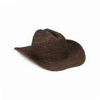 Lack Of Color Raffia Straw Brown Cowboy Hat