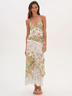 For Love & Lemons Rosalyn Maxi Dress (Yellow)