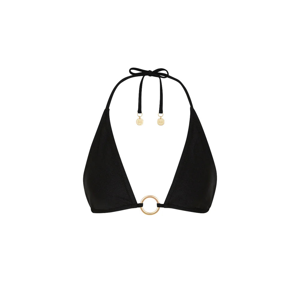 Kulani Kinis Twilight Black Ring Halter Bikini Top Secondary image