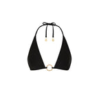 Kulani Kinis Twilight Black Ring Halter Bikini Top