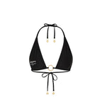 Kulani Kinis Twilight Black Ring Halter Bikini Top