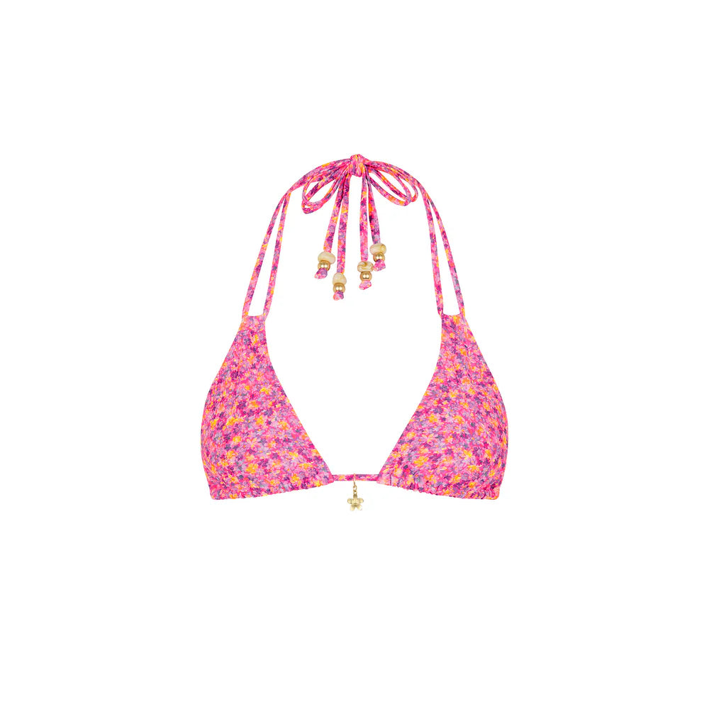 Kulani Kinis Gelato Bloom Halter Bralette Bikini Top