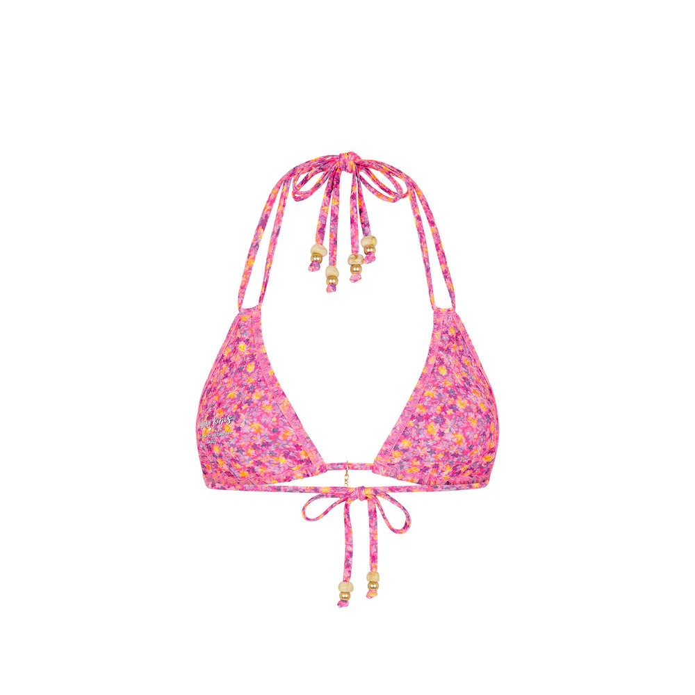 Kulani Kinis Gelato Bloom Halter Bralette Bikini Top