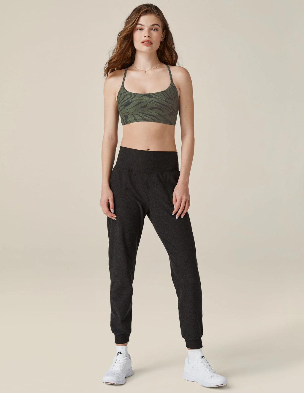 Beyond Yoga Spacedye™ Midi Jogger (Darkest Night)