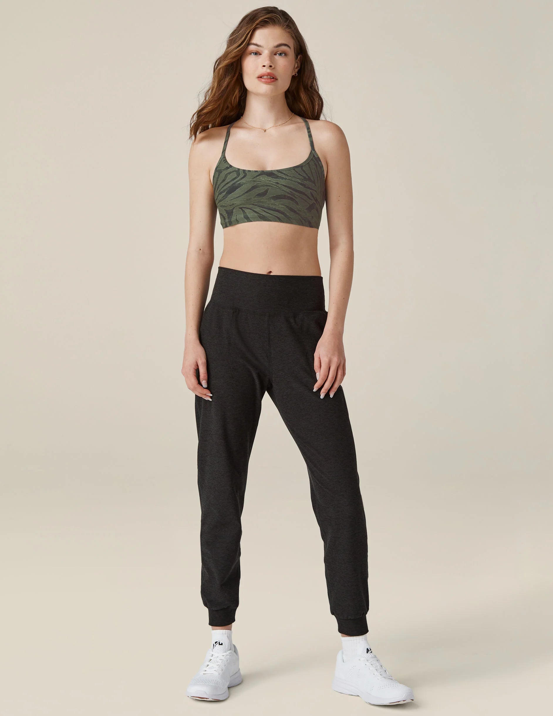 Beyond Yoga Spacedye™ Midi Jogger (Darkest Night) Main image