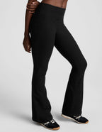 Beyond Yoga Spacedye™ Mid-Rise Bootcut Pant (Darkest Night)