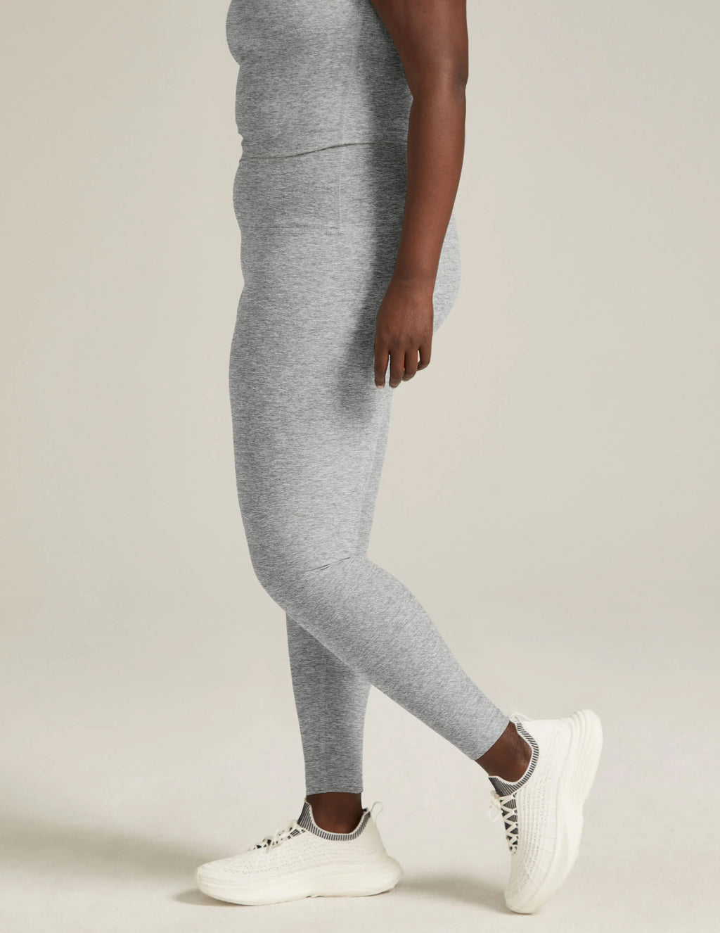 Beyond Yoga Spacedye™ Caught In The Midi High Waisted Legging (Silver Mist)