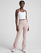 Beyond Yoga Spacedye™ Slim Racerback Cropped Tank (Cloud White)