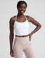 Beyond Yoga Spacedye™ Slim Racerback Cropped Tank (Cloud White)