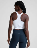 Beyond Yoga Spacedye™ Refocus Cropped Tank (Cloud White)