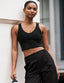 Beyond Yoga Spacedye™ Good Day Cropped Tank (Darkest Night)