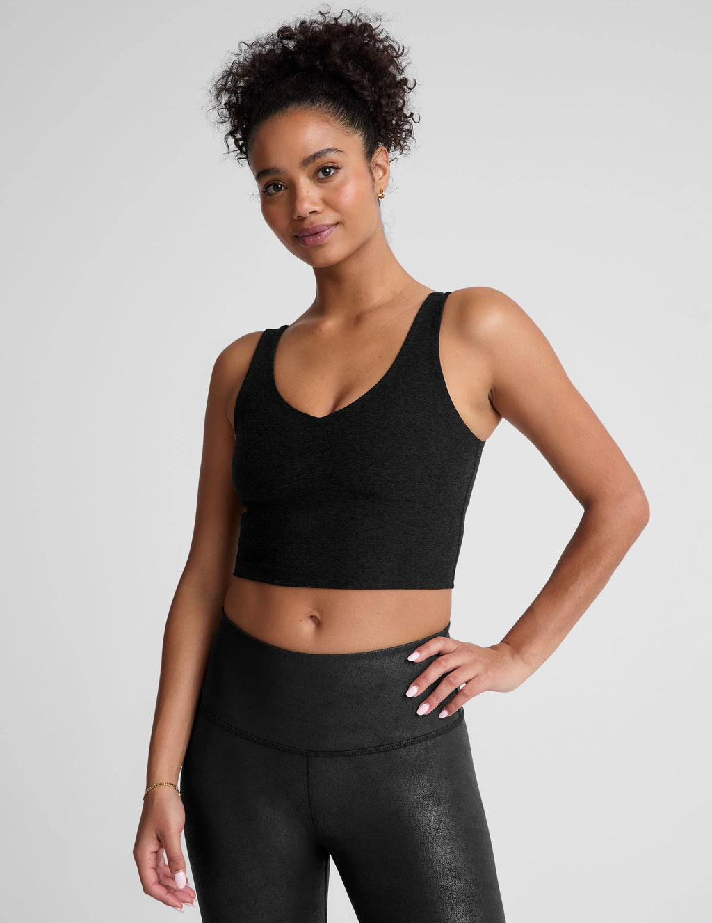 Beyond Yoga Spacedye™ Good Day Cropped Tank (Darkest Night)