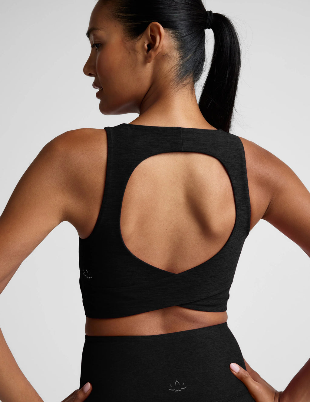 Beyond Yoga Spacedye™ Twister Cropped Tank (Darkest Night)