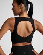 Beyond Yoga Spacedye™ Twister Cropped Tank (Darkest Night)