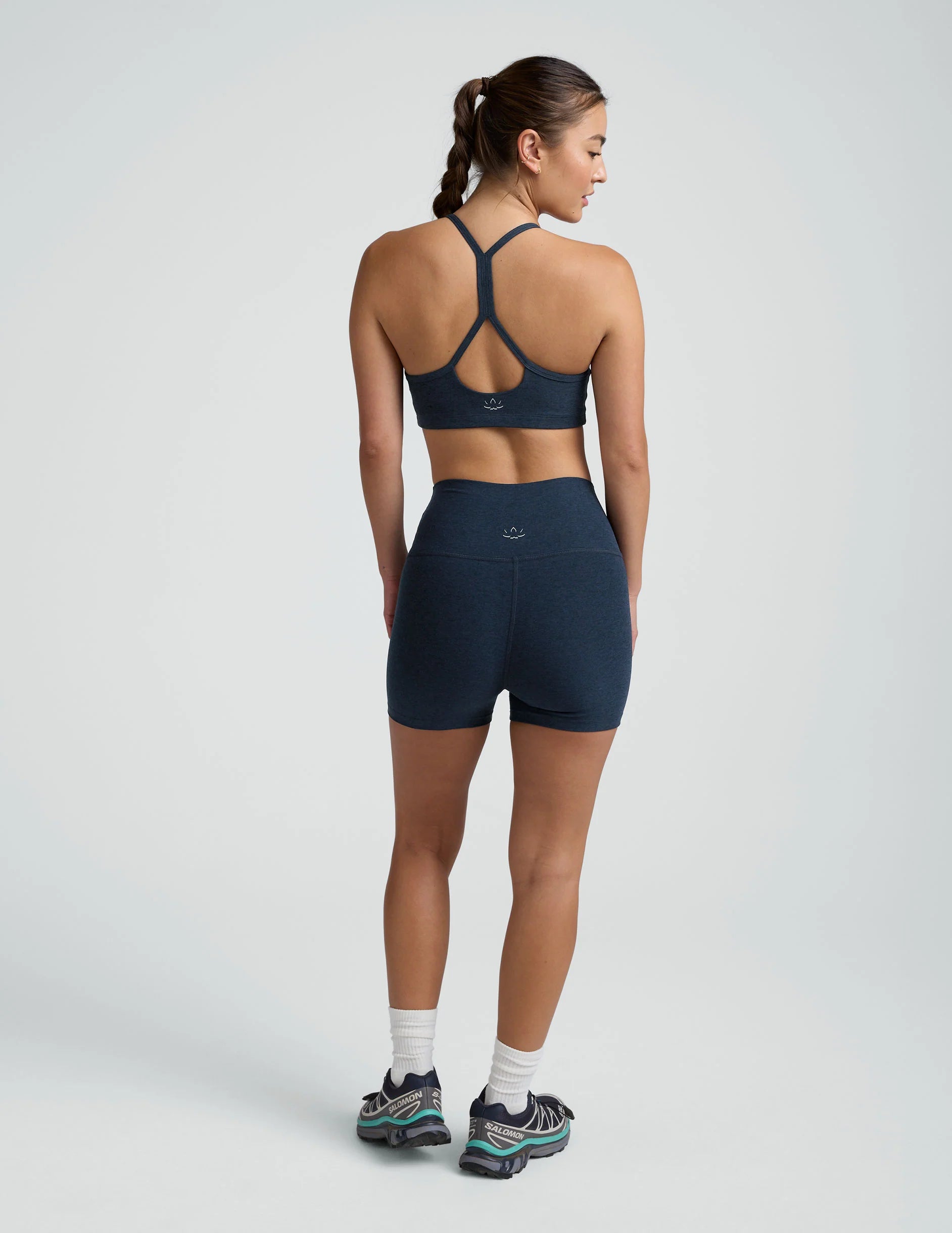 Beyond Yoga Spacedye™ Keep Pace 3" Short (Nocturnal Navy) Secondary image