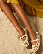 Steve Madden Melody Natural Raffia Flats
