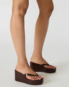 Steve Madden Jella Dark Brown Platform Sandals
