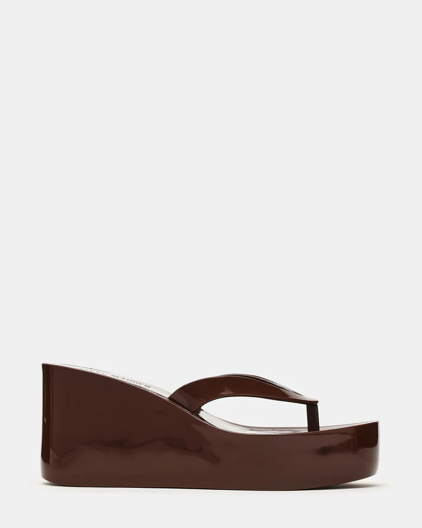 Steve Madden Jella Dark Brown Platform Sandals Secondary image