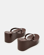 Steve Madden Jella Dark Brown Platform Sandals