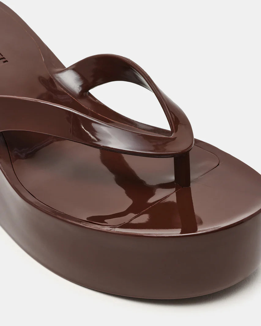 Steve Madden Jella Dark Brown Platform Sandals