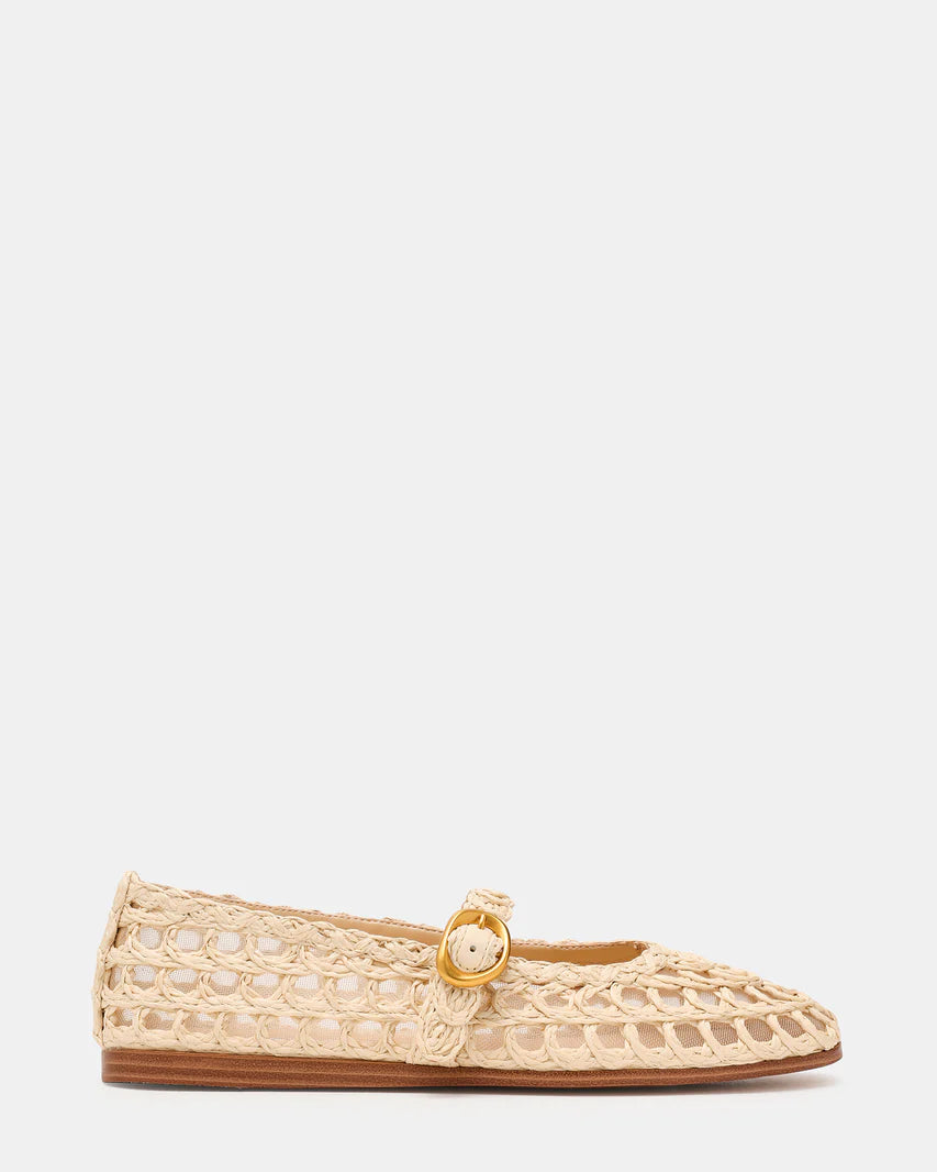 Steve Madden Melody Natural Raffia Flats Secondary image