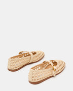 Steve Madden Melody Natural Raffia Flats