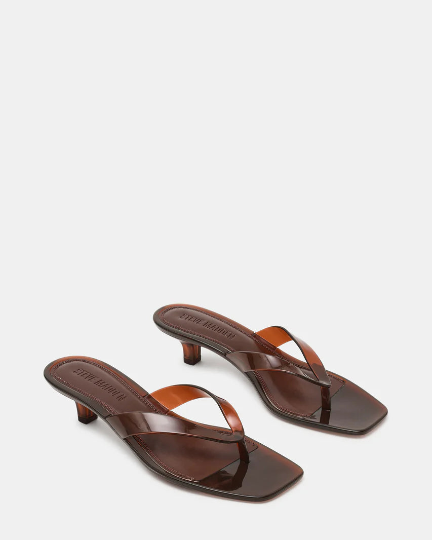 Steve Madden Tracie Jelly Dark Brown Sandals