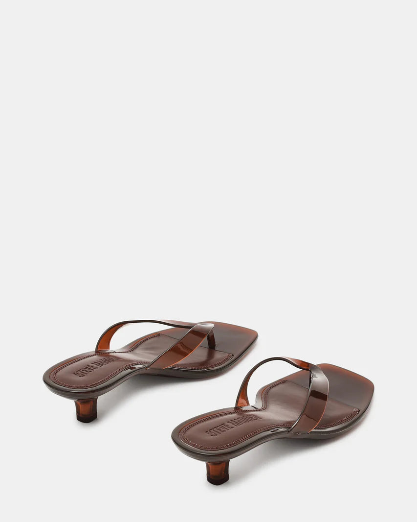 Steve Madden Tracie Jelly Dark Brown Sandals