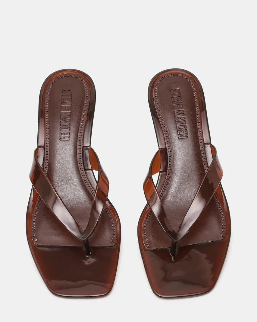 Steve Madden Tracie Jelly Dark Brown Sandals Secondary image