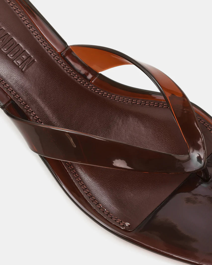 Steve Madden Tracie Jelly Dark Brown Sandals