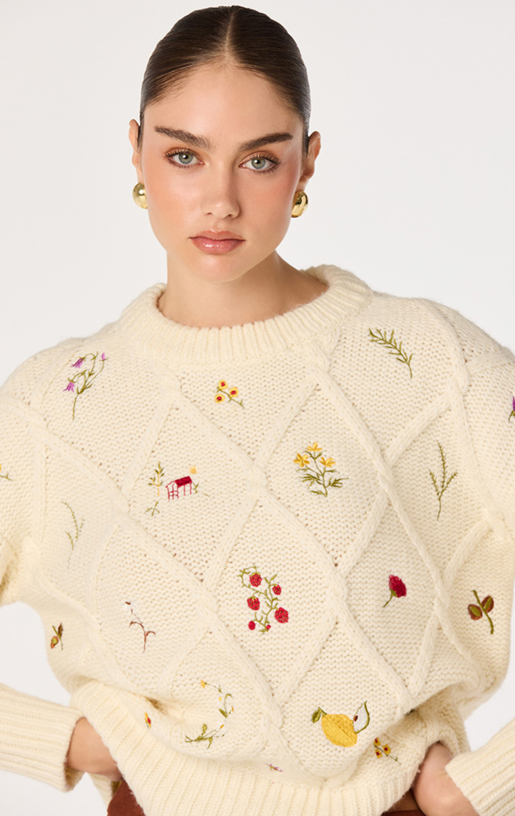 ASTR The Label Rose Sweater