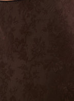 Rumored Lady Lace Midi Skirt (Espresso Jacquard)