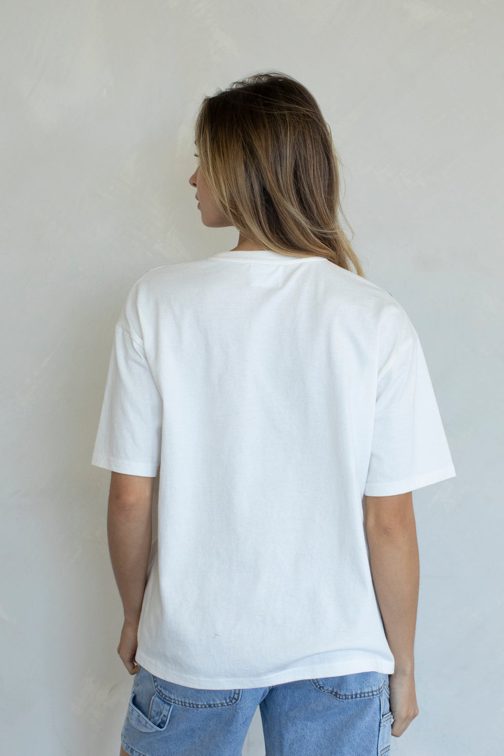 Bikini Patchwork T Shirt (Ivory Midnight)