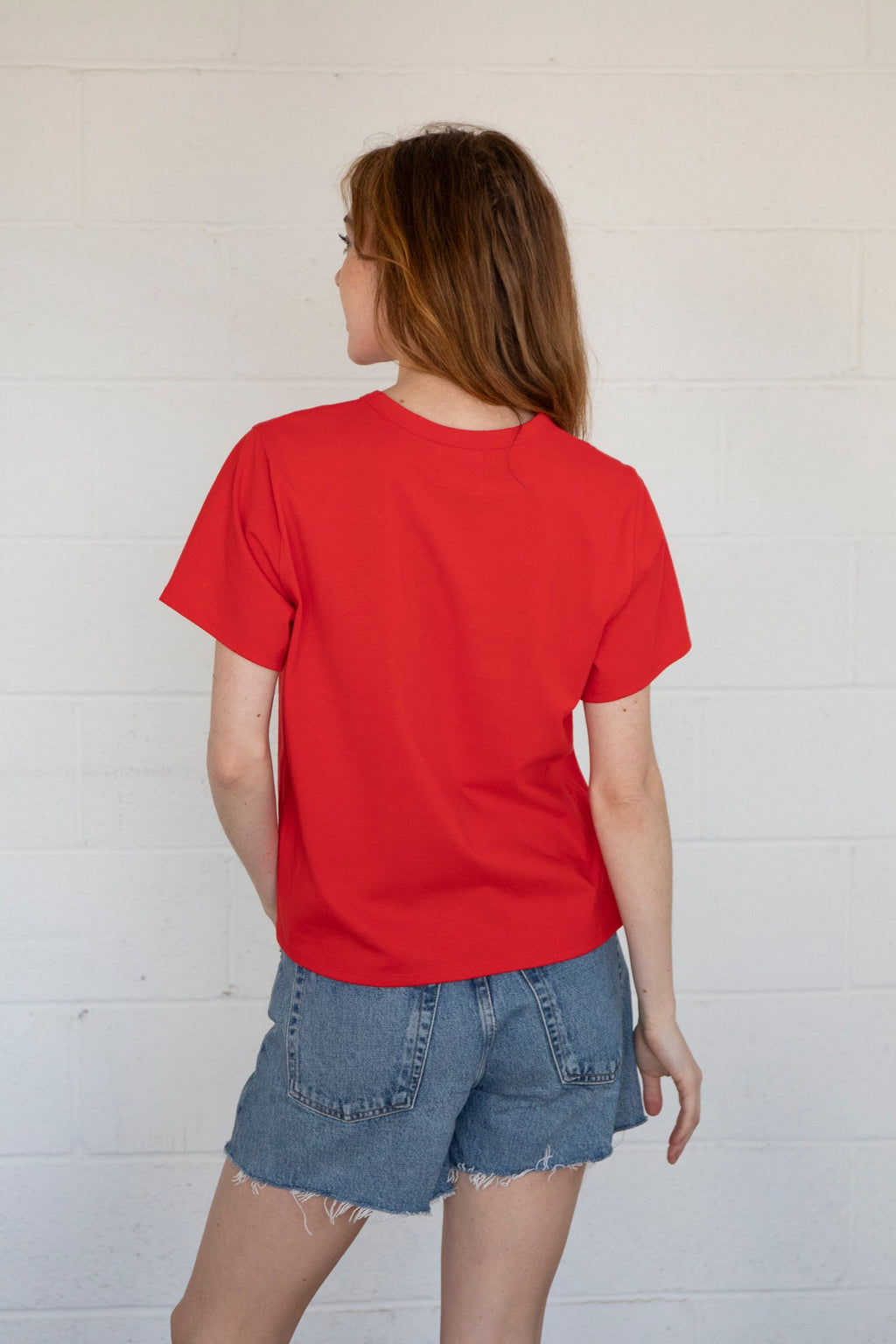 Jules Top  (Tomato Red)