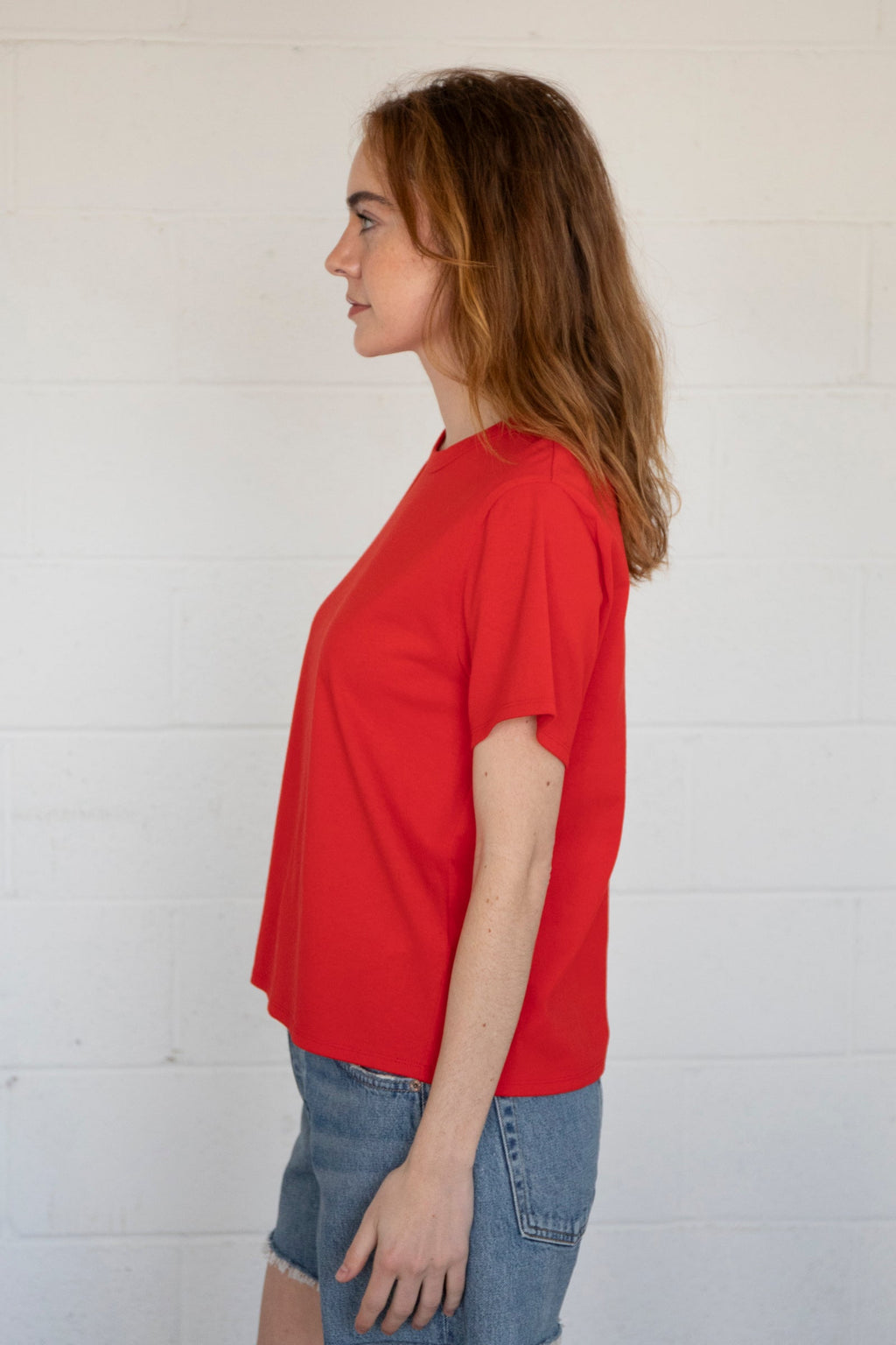 Jules Top  (Tomato Red)