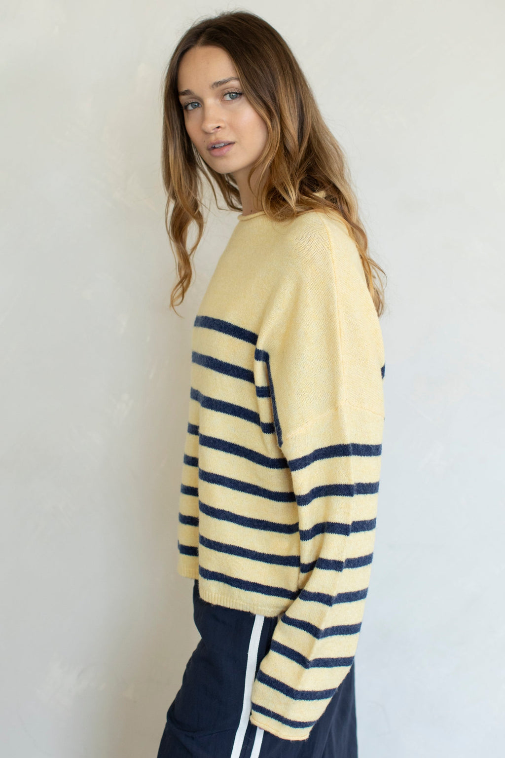 Striped Piper Pullover (Butter)