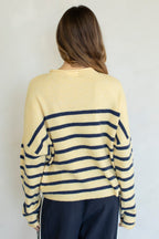 Striped Piper Pullover (Butter)