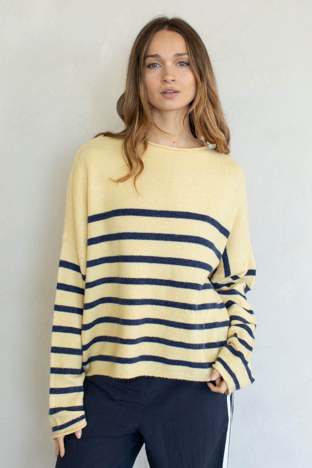 Striped Piper Pullover (Butter)