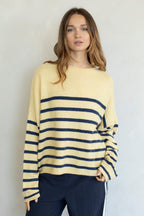 Striped Piper Pullover (Butter)