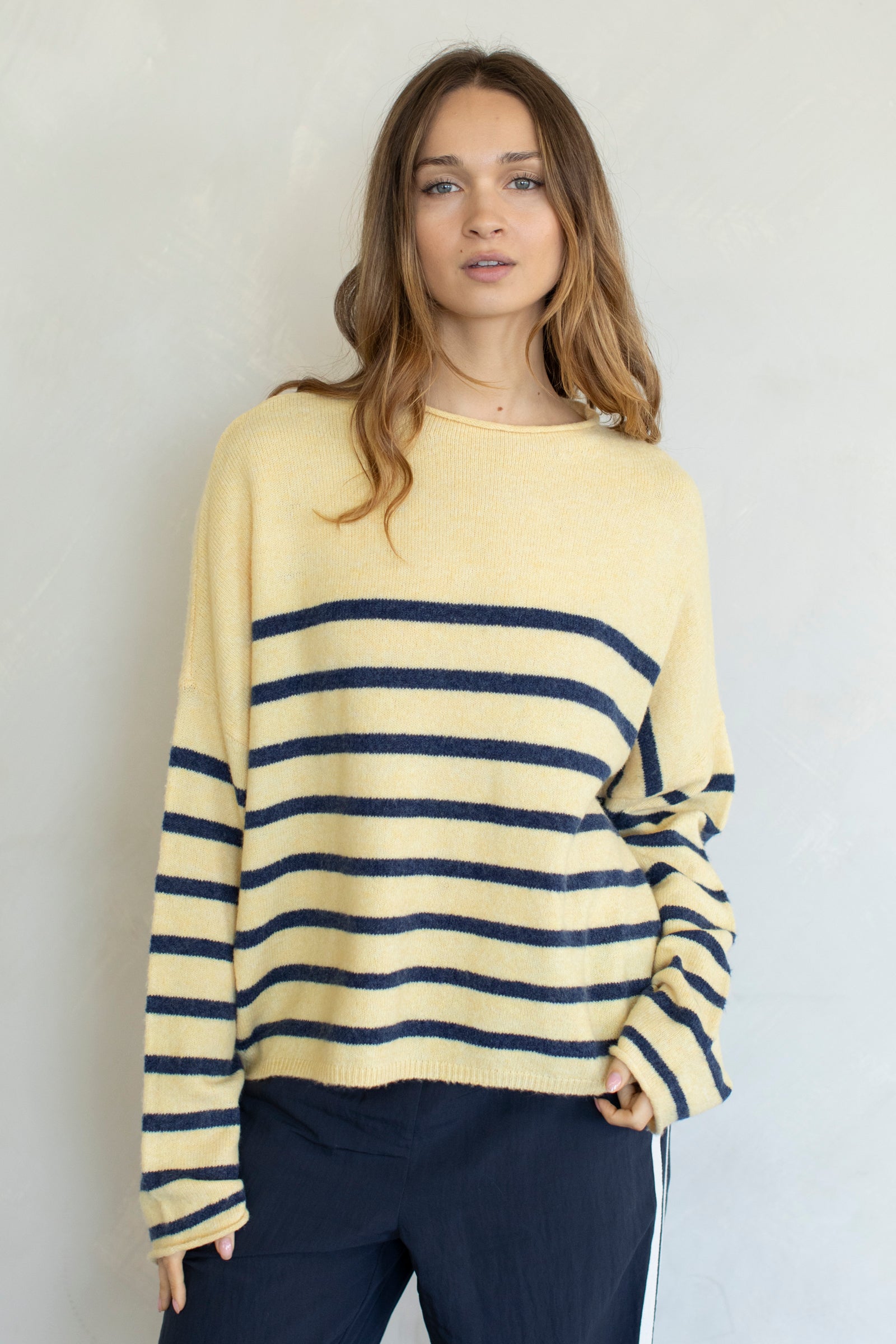 Striped Piper Pullover (Butter)