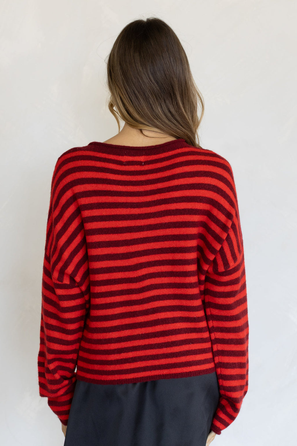 Stripe Pullover (Red Combo)