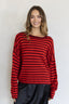 Stripe Pullover (Red Combo)
