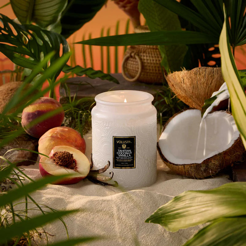 Voluspa Tahitian Coconut Vanilla Large Jar Candle Secondary image