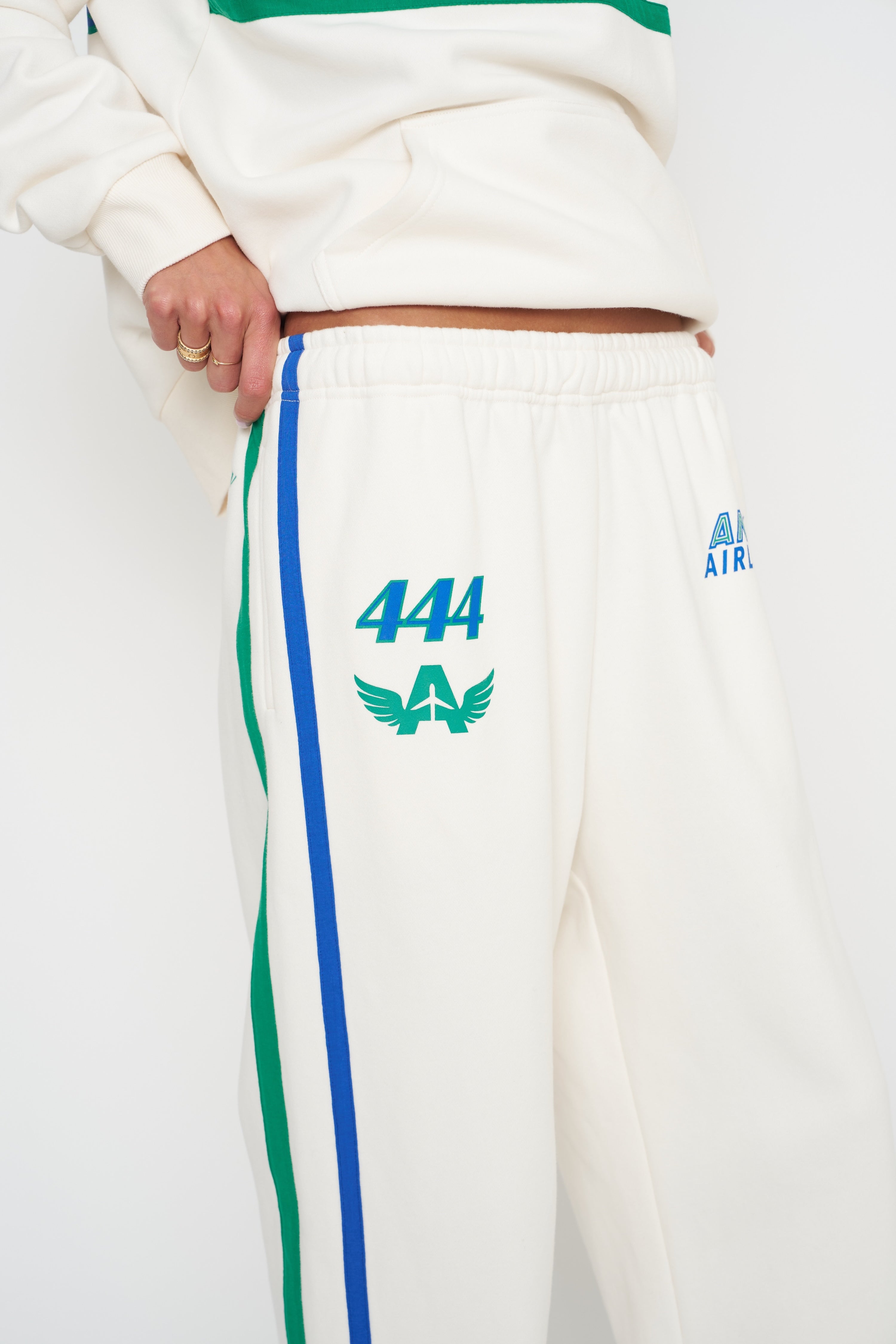 The Mayfair Group Angel Airlines Classic Wide Leg Sweatpants