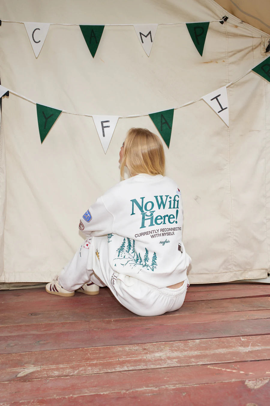 Mayfair Group No Wifi Here Classic Crewneck