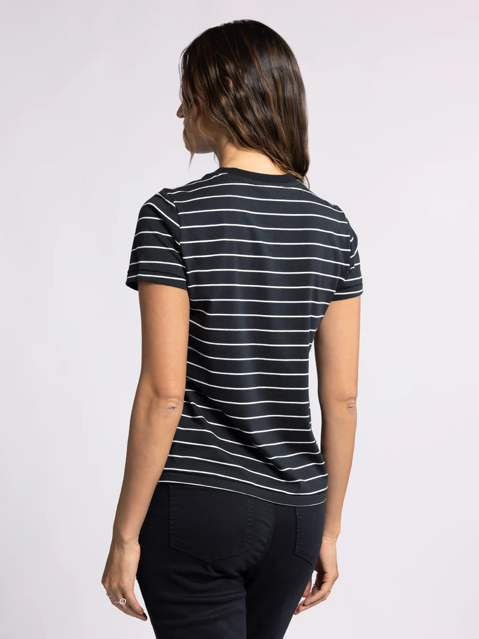 Thread & Supply Asher Tee (Black White Stripe)